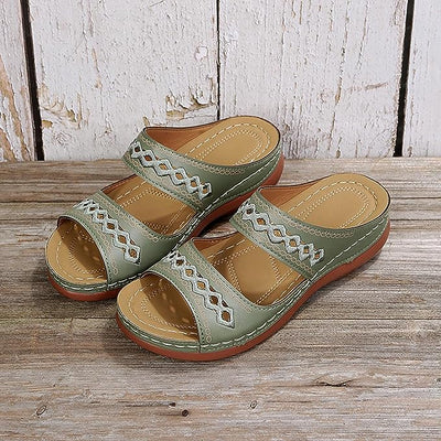 Boho Comfort Slip-On Sandals | Cushioned Support