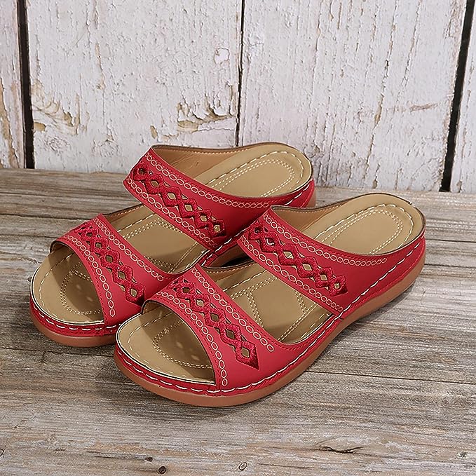 Boho Comfort Slip-On Sandals | Cushioned Support