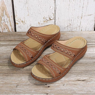 Boho Comfort Slip-On Sandals | Cushioned Support