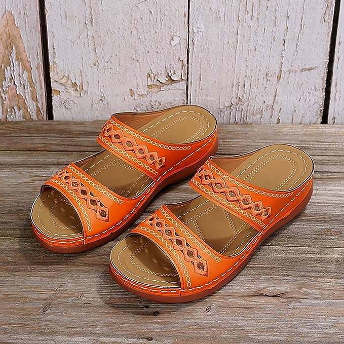 Boho Comfort Slip-On Sandals | Cushioned Support