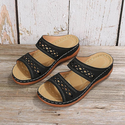 Boho Comfort Slip-On Sandals | Cushioned Support