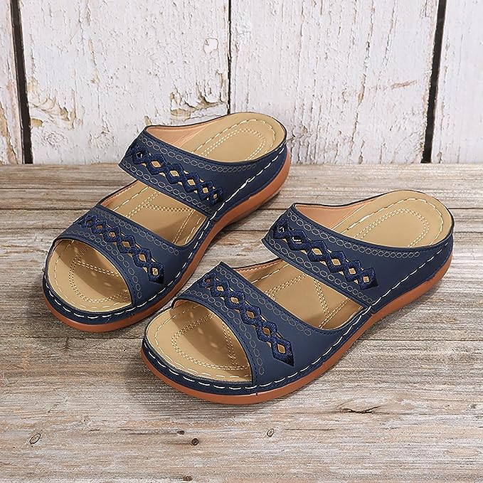 Boho Comfort Slip-On Sandals | Cushioned Support