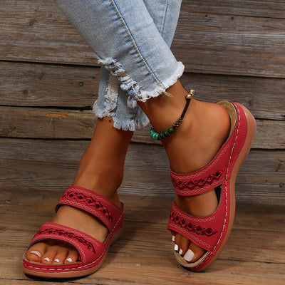 Boho Comfort Slip-On Sandals | Cushioned Support