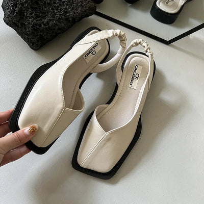 OKASBO Slingback Flats | Square Toe Comfort