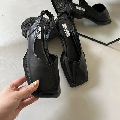OKASBO Slingback Flats | Square Toe Comfort