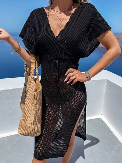 Boho Mesh Beach Cover-Up Dress | Lightweight & Stylish