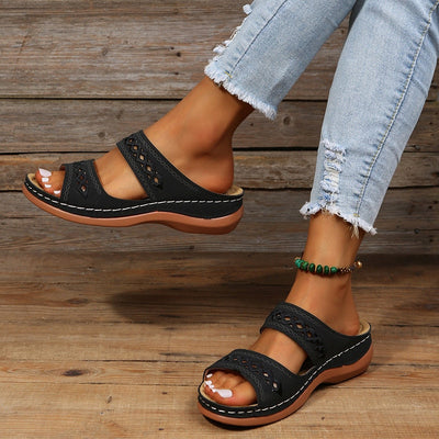 Boho Comfort Slip-On Sandals | Cushioned Support