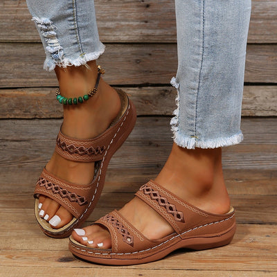 Boho Comfort Slip-On Sandals | Cushioned Support