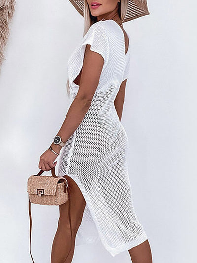 Boho Mesh Beach Cover-Up Dress | Lightweight & Stylish