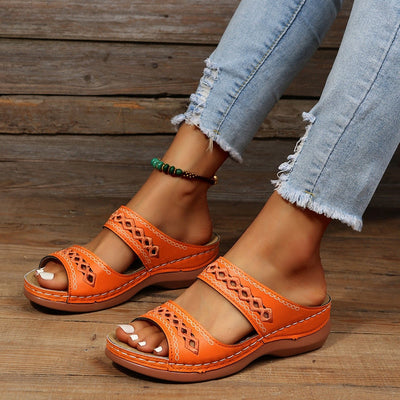 Boho Comfort Slip-On Sandals | Cushioned Support