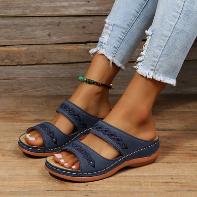 Boho Comfort Slip-On Sandals | Cushioned Support
